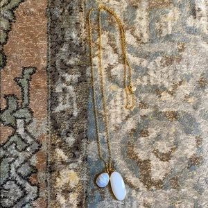 Stella & Dot Gold Pendant Necklace
